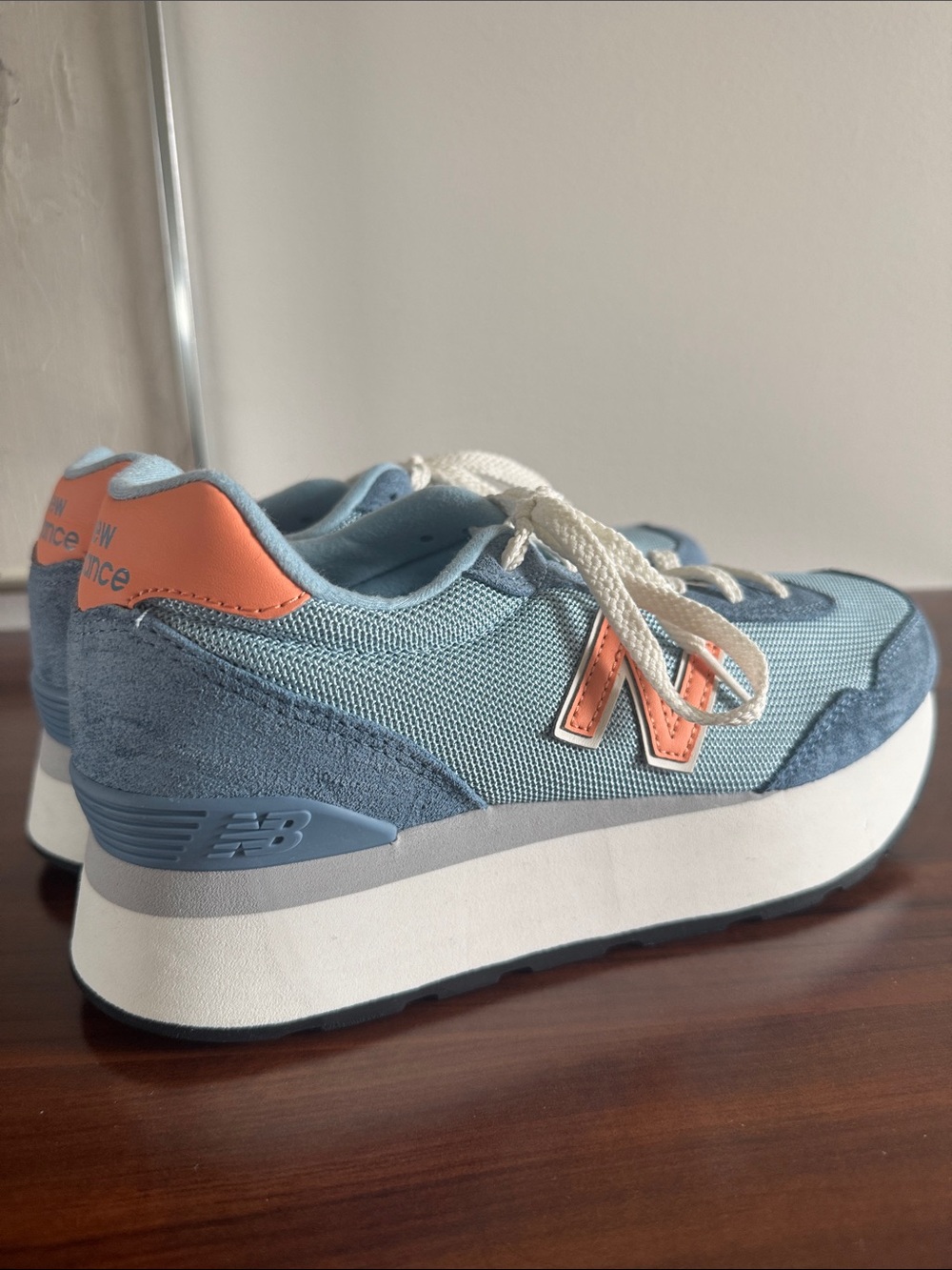New Balance 515H Platform Sneakers Women’s 8.5 Chrome Blue/Heron Blue - Picture 4 of 8